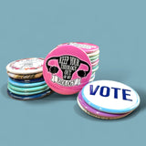 Eat dirt and die, trash Blanche Deveraux round magnet