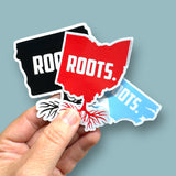 ALL US STATES roots sticker (50+ options)