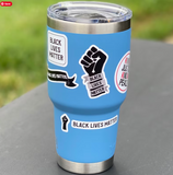 Black Lives Matter fist sticker sheet