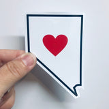 ALL US STATES heart sticker (50 options)