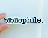 bibliophile sticker