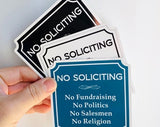no soliciting sticker