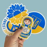 Support for Ukraine stickers