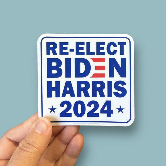 reelect Biden Harris 2024 vinyl sticker