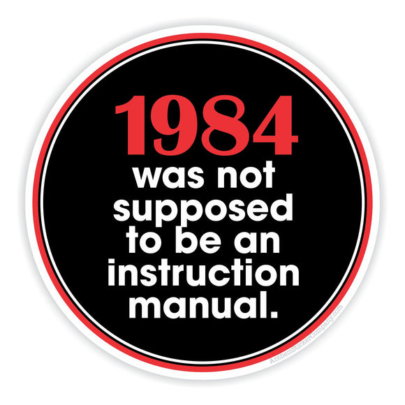 1984 George Orwell sticker