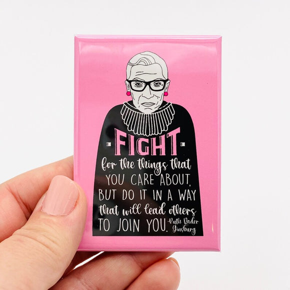 RBG fight for the things you care about rectangle magnet