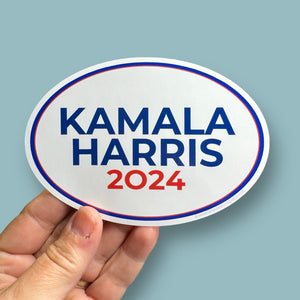 Kamala Harris 2024 oval sticker