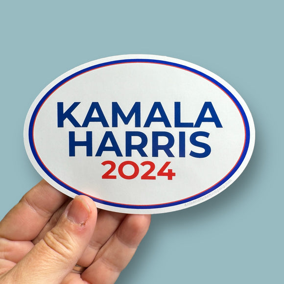 Kamala Harris 2024 oval sticker