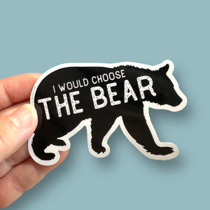 I would choose the bear sticker