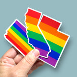 ALL US STATES rainbow sticker (50 options)