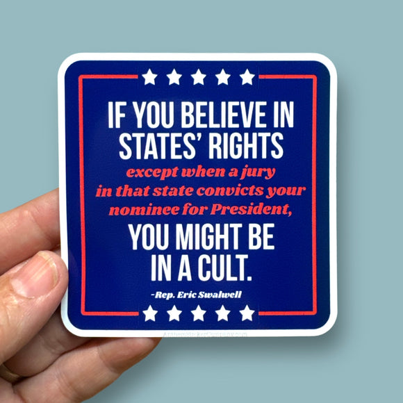 You might be in a cult sticker