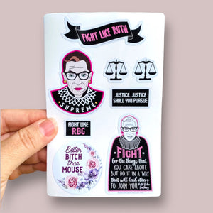 Right like RBG sticker sheet