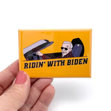 Ridin’ with Biden rectangle magnet