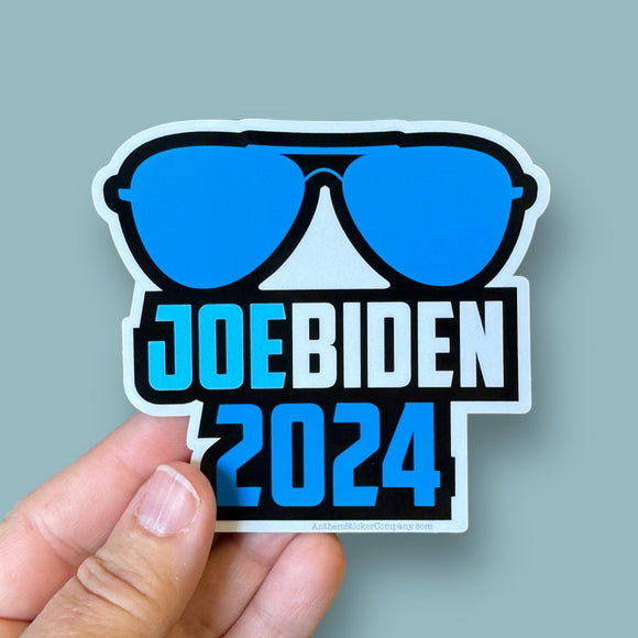 Joe Biden 2024 sunglasses sticker