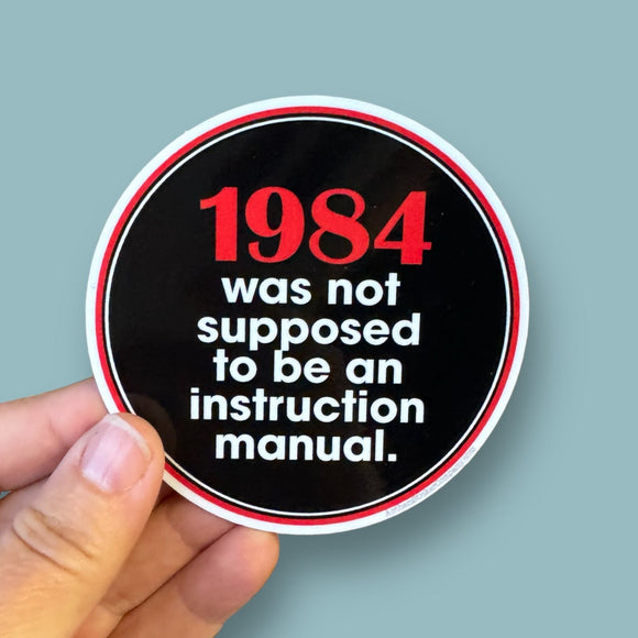 1984 George Orwell sticker