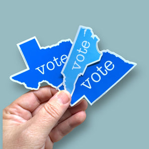 ALL US STATES vote blue sticker (50+ options)