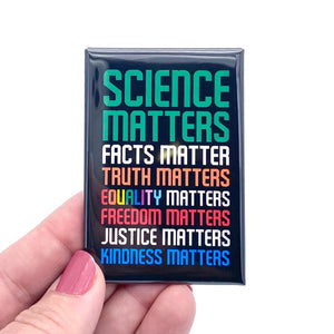Science matters rectangle magnet