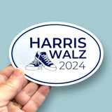 Harris Walz 2024 chucks oval vinyl sticker