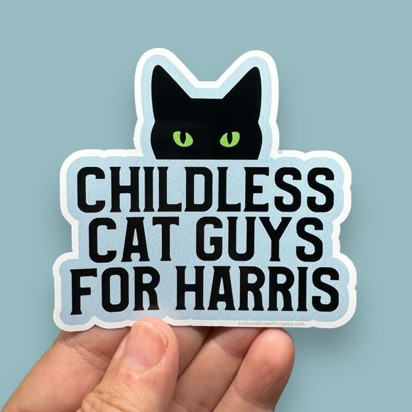 childless cat guys for Harris vinyl sticker