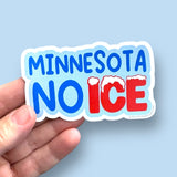 Minnesota NO ICE vinyl sticker