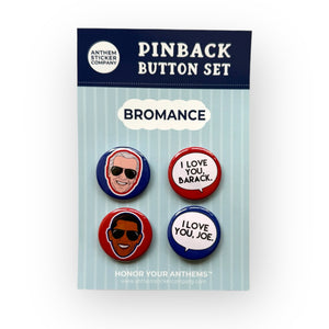 Biden and Obama's Bromance button set