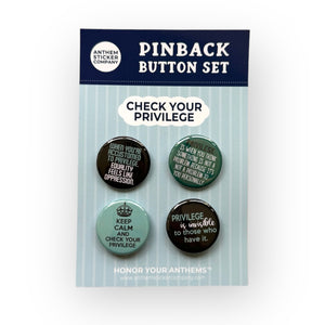 check your privilege button set