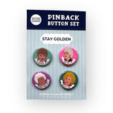 Stay Golden button set