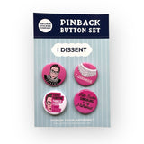 Ruth Bader Ginsburg supreme button set