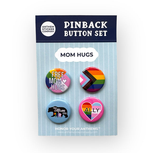 free mom hugs button set