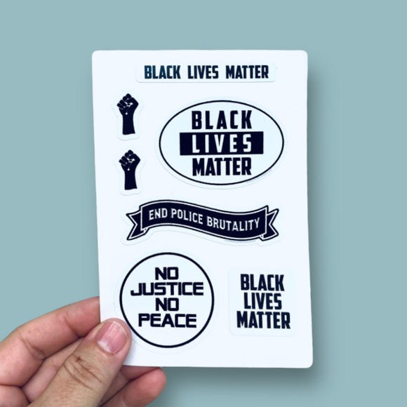 Black Lives Matter sticker sheet