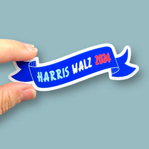 Harris Walz 2024 banner vinyl sticker