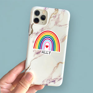 ally rainbow small sticker