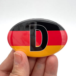 Germany flag oval magnet