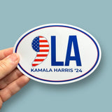 Comma La oval Kamala Harris 2024 vinyl sticker