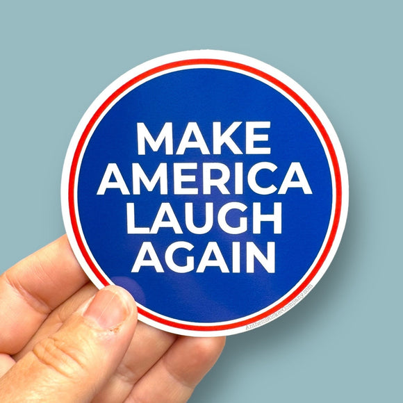 Make America Laugh Again Kamala Harris 2024 vinyl sticker