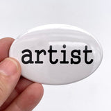 artist oval magnet