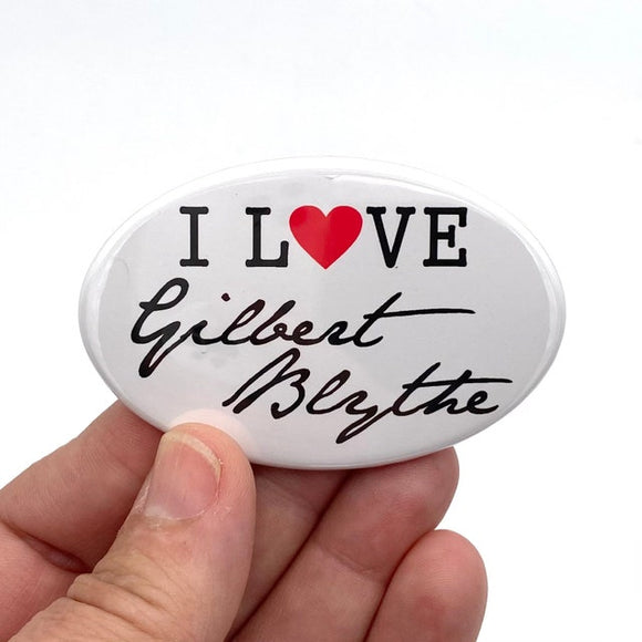 I love Gilbert Blythe oval magnet