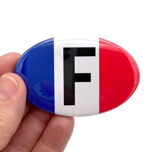 France flag oval magnet