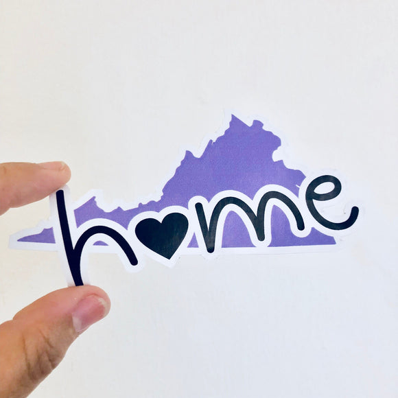ALL US STATES heart home sticker (50+ options)
