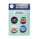 nation of immigrants button set