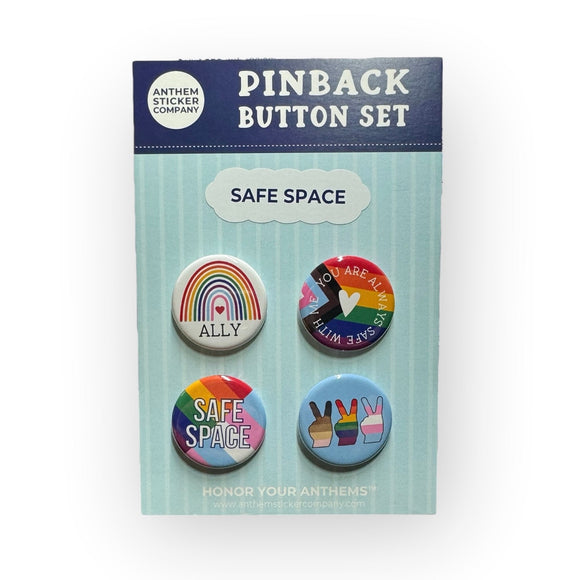 safe space ally button set