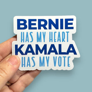 Bernie has my heart Kamala has my vote