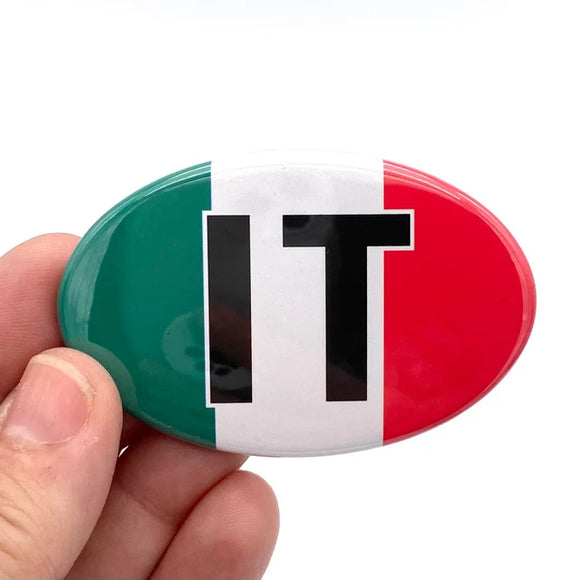 Italy flag oval magnet