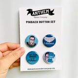 RBG I dissent button set