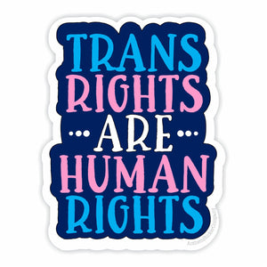 trans rights are human rights vinyl sticker