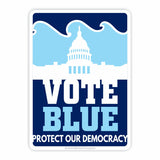 vote blue wave vinyl sticker