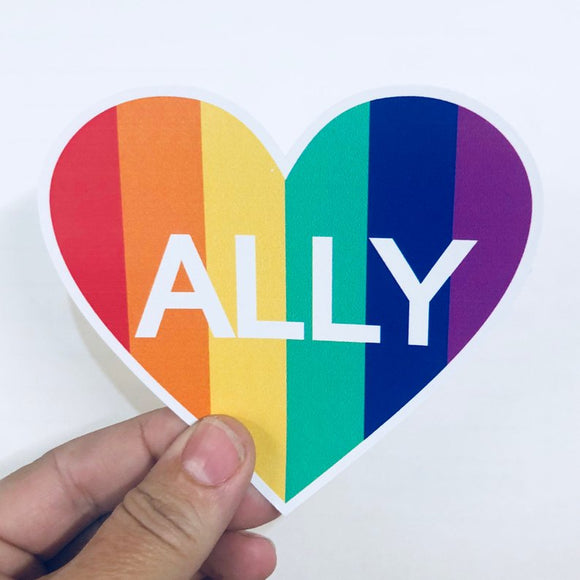 ally heart sticker