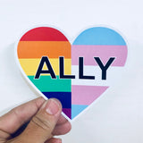 ally equality LBGTQ+ heart sticker