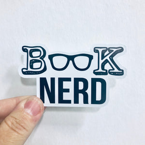 book nerd sticker