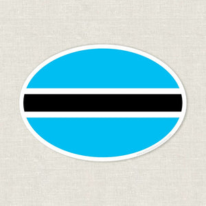 Botswana flag sticker